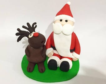 Christmas cake topper | Etsy UK