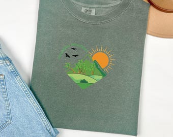 Mountain Heart Graphic Tee: Nature Lover T-Shirt