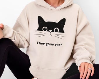 Katzenmama Hoodie, Katzen Hoodie, süßes Geschenk für Katzenliebhaber, Gildan 18500 Sweatshirt, gemütlicher Katzenmama Pullover, Geschenk für Katzenliebhaber