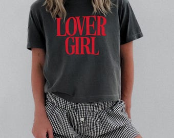 Lover Girl Graphic Tee, Comfort Colors Valentine Shirt
