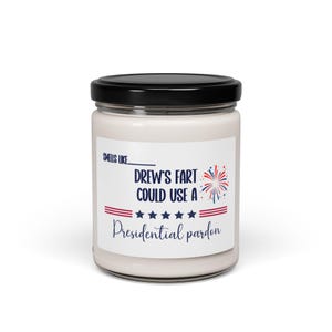 Personalized Candle, Custom Candle, Trump Gift, Smells Like Candle, 9 oz Soy Candle, Funny Candle, Political Gift, Political Candle, USA