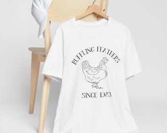 Camiseta gráfica de pollo divertida: regalo para los amantes de los animales de granja