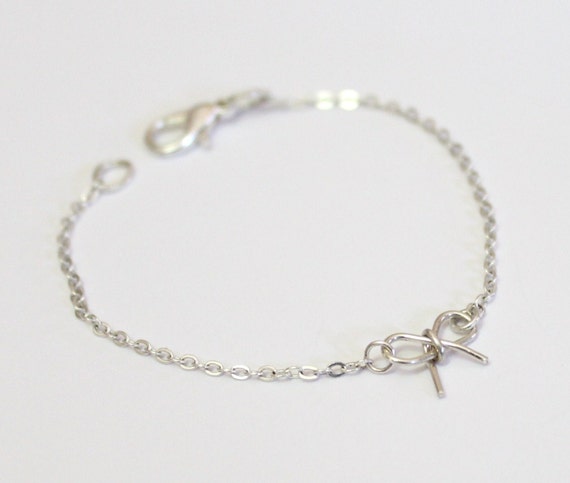 sterling silver flower girl bracelet