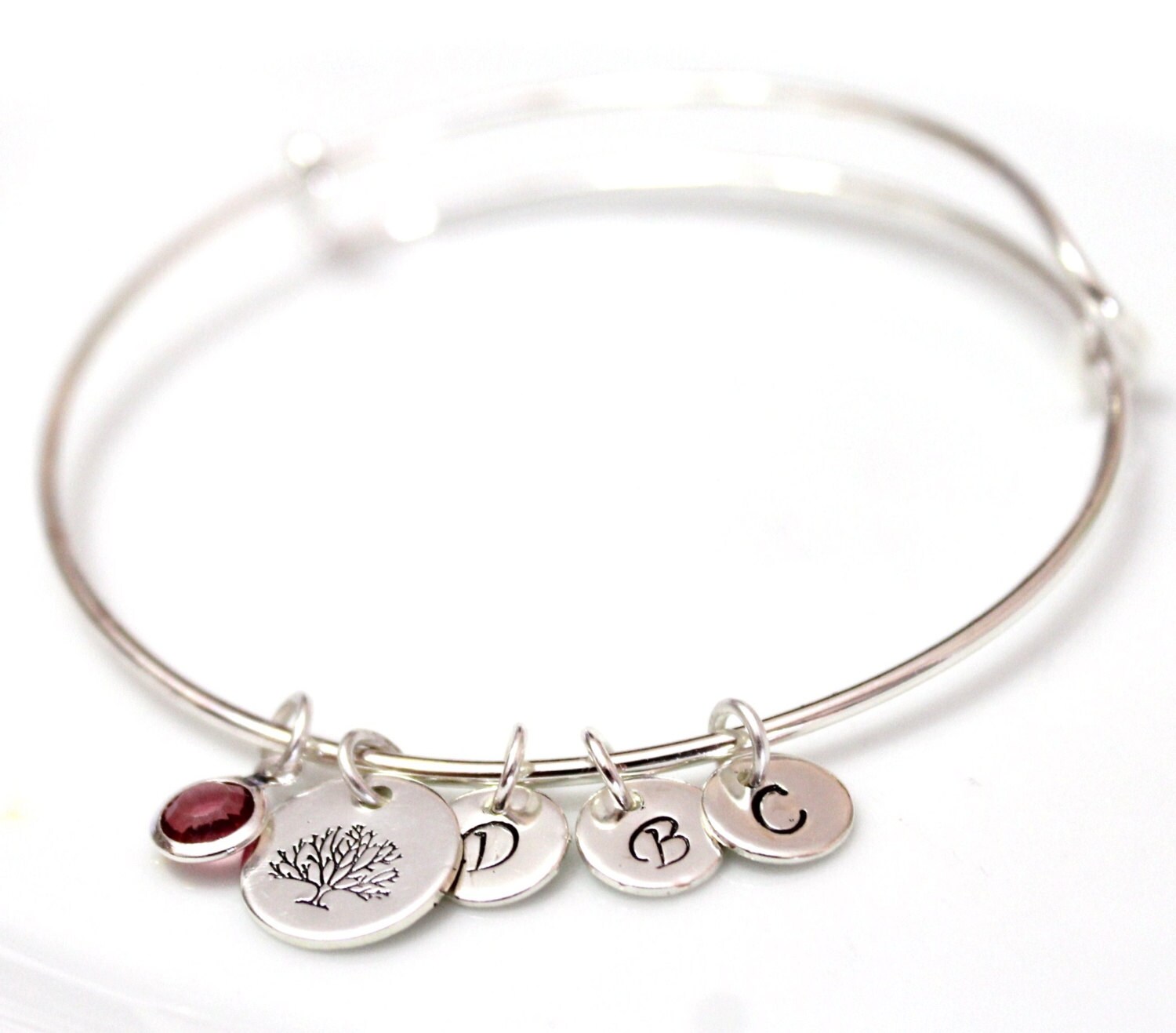 Silver of Life Bracelet Family Tree Bracelet Silver Bangle Etsy