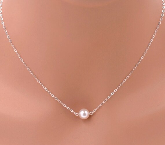 silver bridesmaid necklaces