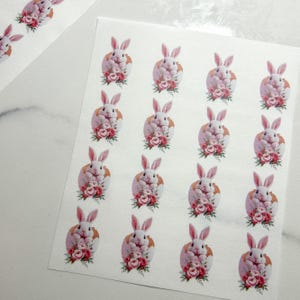 Easter Bunny Image Transfer Paper: Polymer Clay Decals