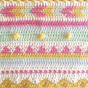 Darling Dizzy Blanket Crochet Pattern
