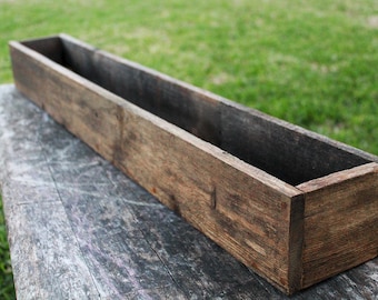 Wood Planter Box Etsy
