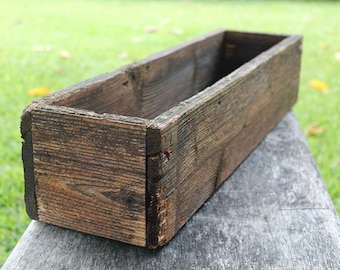 Rustic Planter Box Etsy
