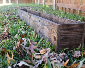 50" - 54" Succulent Planter Box (3.25"- 3.75"H),Storage,Planter,Wooden Box,Wood Box,Succulent Planters,Wedding,Centerpiece,Farmhouse,Flower