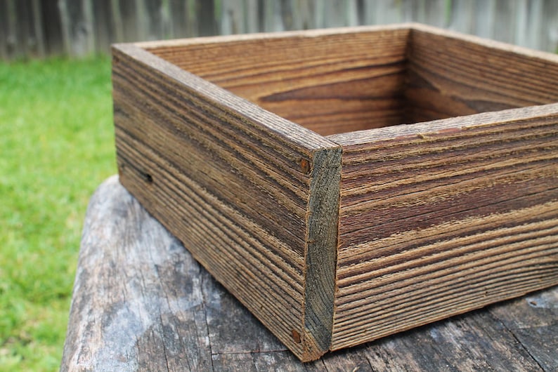 Square Succulent Planter Box 8 10 12 image 4