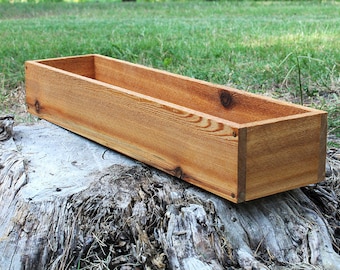 24" Succulent Planter Box (3.5"H),Storage,Planters,Wooden Box,Wood Box,Succulent Planters,Wedding,Centerpiece,Farmhouse,Flower,Modern