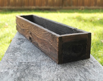 Wooden Flower Box Rustic Flower Box Farmhouse Wooden Box Blessed Wood Box