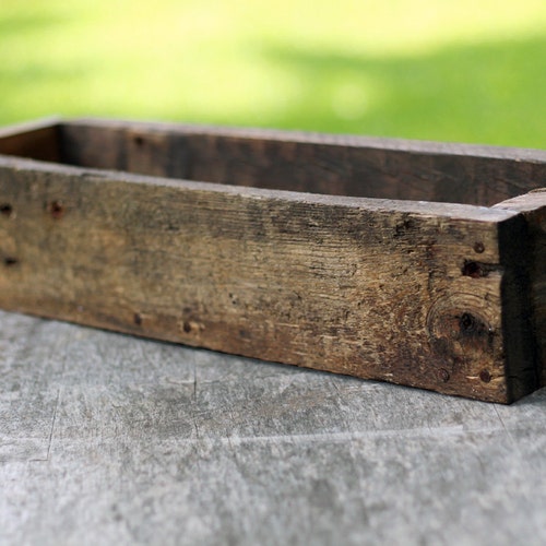 18" Succulent Planter Box (3.25"- 3.75"H),Storage,Planter,Wooden Box,Wood Box,Succulent Planters,Wedding,Centerpiece,Farmhouse,Flower,Rustic