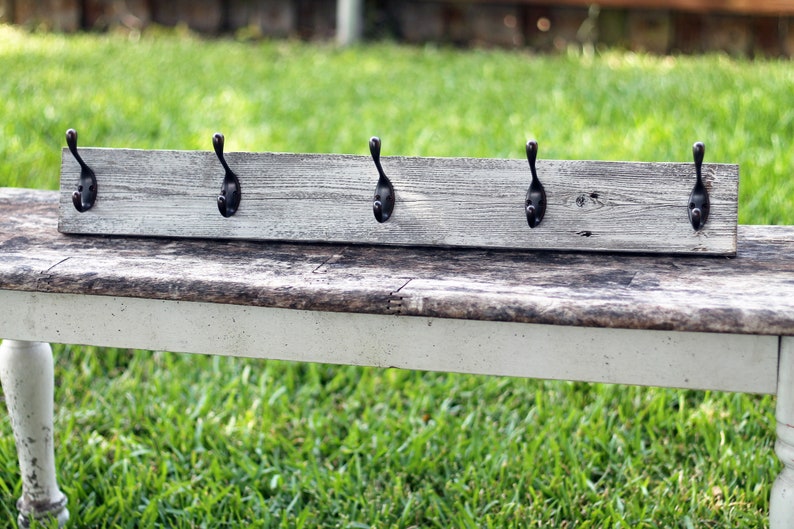 Rustic Towel Rack or Coat Rack short Version Bathroom Rack Etsy