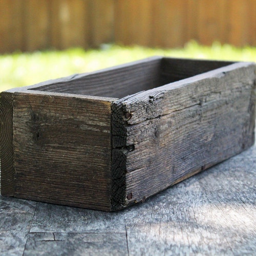 12" Succulent Planter Box (3.25"- 3.75"H),Storage,Planter,Wooden Box,Wood Box,Succulent Planter,Wedding,Centerpiece,Farmhouse,Flower,Rustic