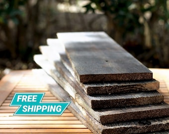 Plank Craft Wood (Tall) Rustic Sign Hobby Board/Wooden Project Wall Blank Bundle (5"-5.50" Wide) DIY Craft,Farmhouse Decor,Weathered,Barn
