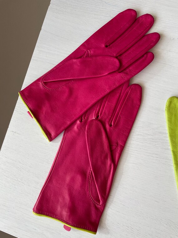 Vintage women’s gloves. Vintage leather gloves. 2… - image 7