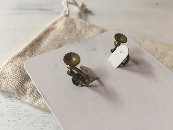 Vintage earrings with screw back, Knot earrings, … - image 5