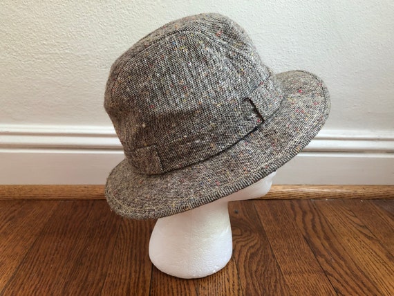 Vintage tweed hat. Tweed fedora hat. Detective hat. Men's | Etsy