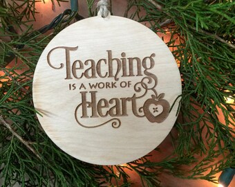 Ornament, Teacher Ornament, Gift for Teacher, Teacher Gift, Teacher Stocking Stuffer, Teacher Gift Tag, Gift Tag, Christmas Gift Tag