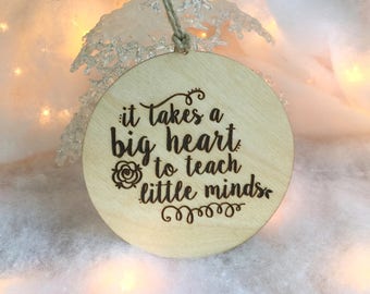 Ornament, Teacher Ornament, Gift for Teacher, Teacher Gift, Teacher Stocking Stuffer, Teacher Gift Tag, Gift Tag, Christmas Gift Tag