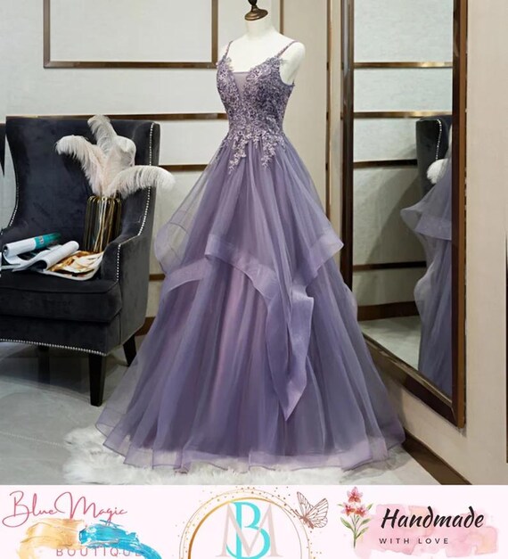 Plum evening gowns clearance