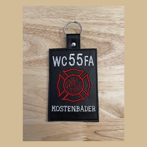 Personalized Fire Department ID Holder