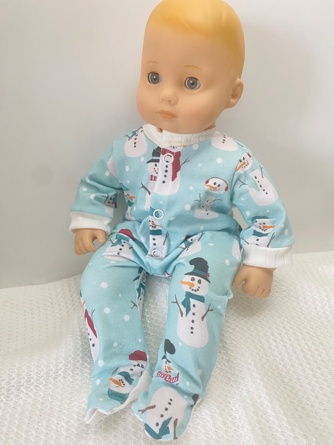 Footed Pajama Sleeper Bitty Baby Holiday Christmas Winter Etsy