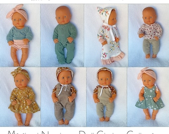 Complete MINILAND Newborn Doll Clothes PDF Pattern Bundle-  12.6" Dolls  - Sew an Entire Doll Wardrobe - Girl or Boy Doll