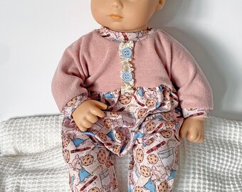 Bubble Romper - Give Mouse Cookie Milk -  to Fit AG Baby Doll Alex Star, Gotz Doll, Reborn Doll