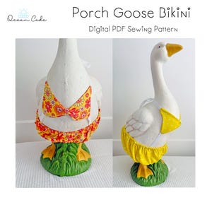 23&quot; Porch Goose Bikini Swim Suit Summer Outfit -  Sewing Pattern Digital PDF download Easy pattern for a confident Beginner goose swimsuit