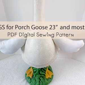 23 &quot;Gans Porch Wings -passend für andere Größen - Schnittmuster Digital Verstellbar, abnehmbare passt unter Ärmel und Kragen für Rasen Terrasse