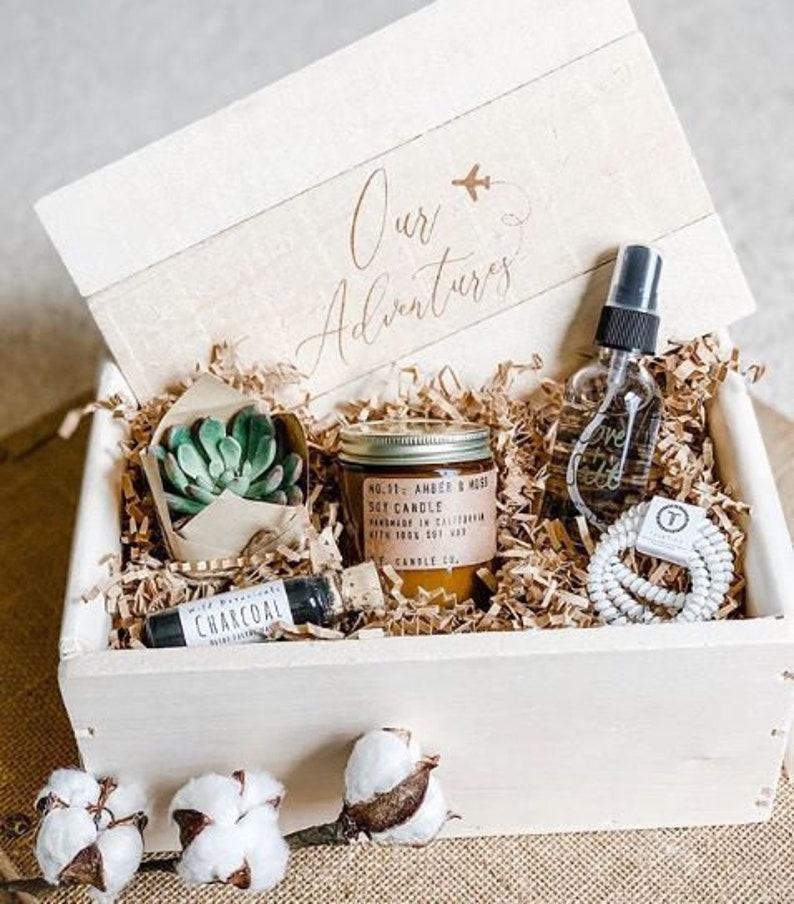 Travel Keepsake Box / Adventure Box Gift for Traveler Etsy