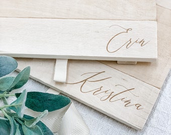 ADD-ON NAME Only/ Bridesmaid Proposal, Bridal Party Gift Box, Will You Be My Bridesmaid/Maid of Honor/Matron of Honor Wooden Gift Box