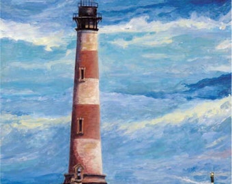 Charleston Lighthouses by Kevin Curran, Morris island, Sullivan's Island