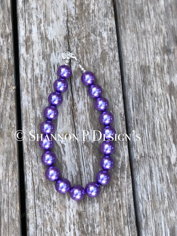 Fancy nancy purple best sale necklace