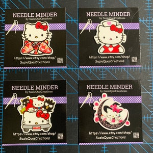 Kawaii Cat inspired  Magnetic (neodymium)Needle Minders