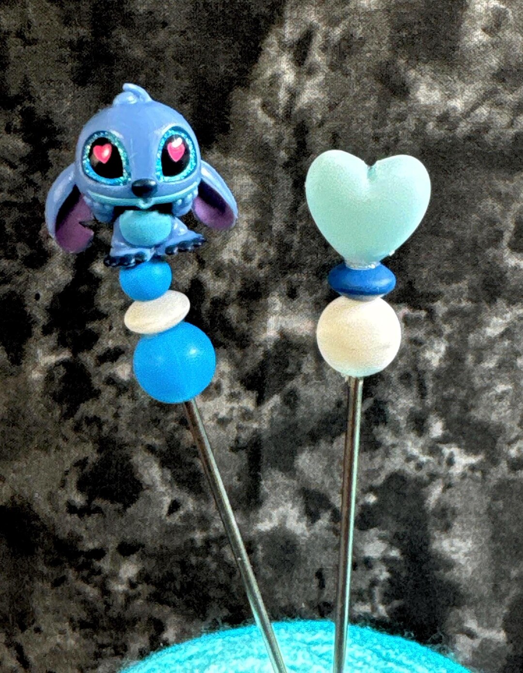 Kawaii Blue Alien Sewing Sticks * Amigurumi Stitch Stick *knitting ...