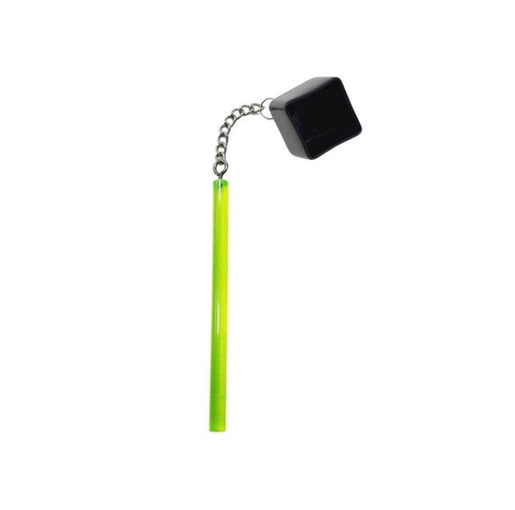 Lime Green Acrylic Stick Chalk Holder Billiards Pool Pocket