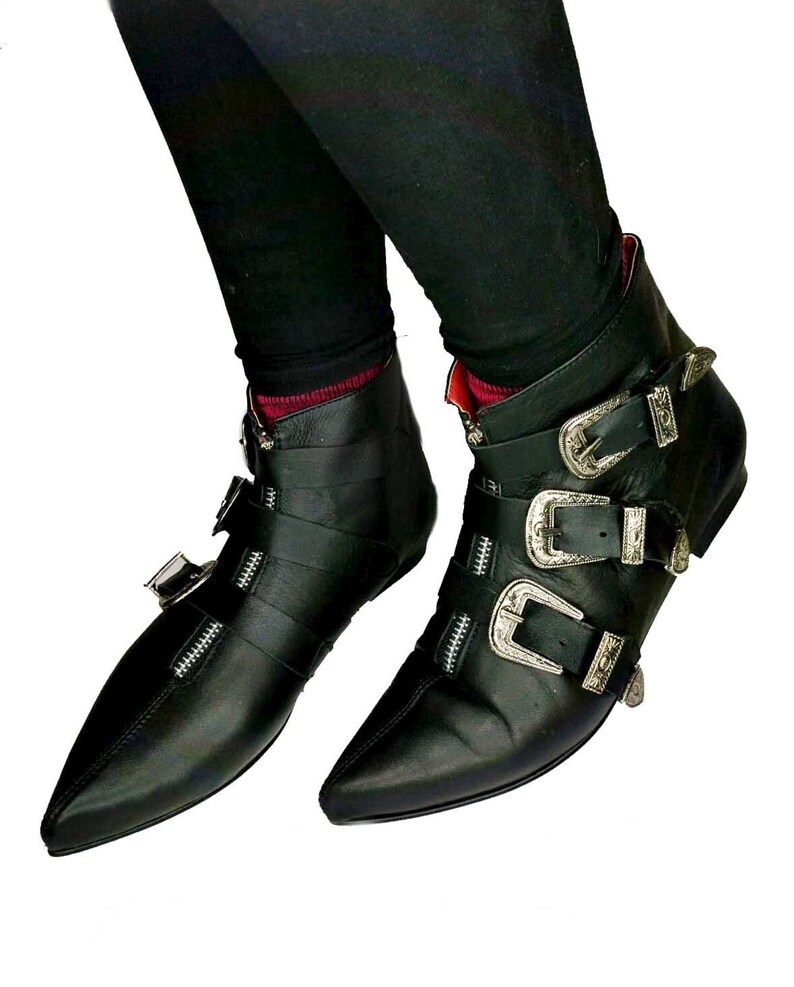 western buckle booties