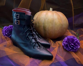 Frankie - Lace up Winklepicker Shoe - Etsy