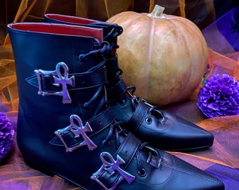 Frankie - Lace up Winklepicker Shoe - Etsy