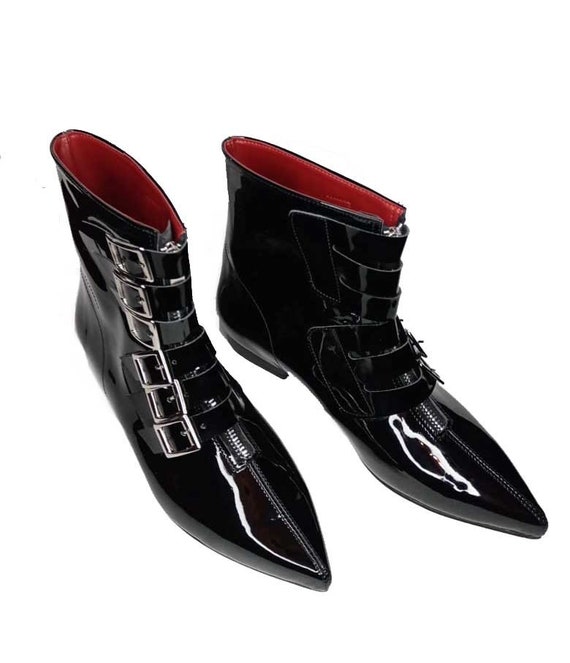 goth winklepicker boots
