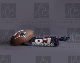 Step and Repeat Backdrop- Photo Session Football Tom Brady Football team Birthday Photo Booth Backdrop New England Patriots