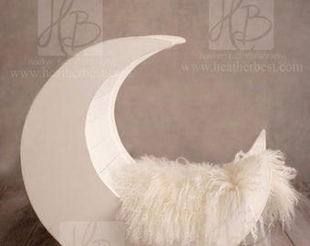 Newborn Digital Simple Moon Backdrop