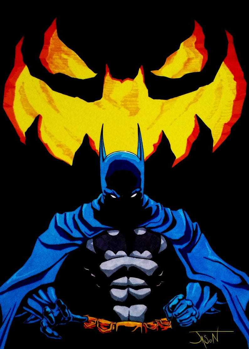 5x7 Batman Long Halloween Print Etsy