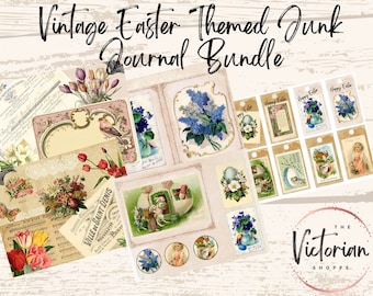 Printable Vintage Seed Catalog Junk Journal Pages, Scrapbook Digital ...