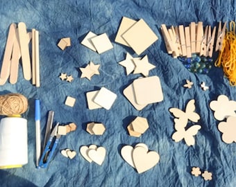 Shibori Tie-Dye Starter Tool Kit | Complete DIY Fabric Dyeing Supplies for Beginners