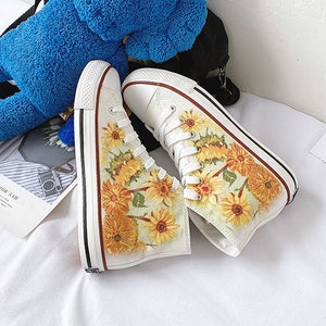 Hand bemalt Persönlichkeit Design Schuhe, Casual High Top Benutzerdefinierte flache Schuhe, Spitze Individualität Doodle handgezeichnete Sneakers, Geburtstagsgeschenk